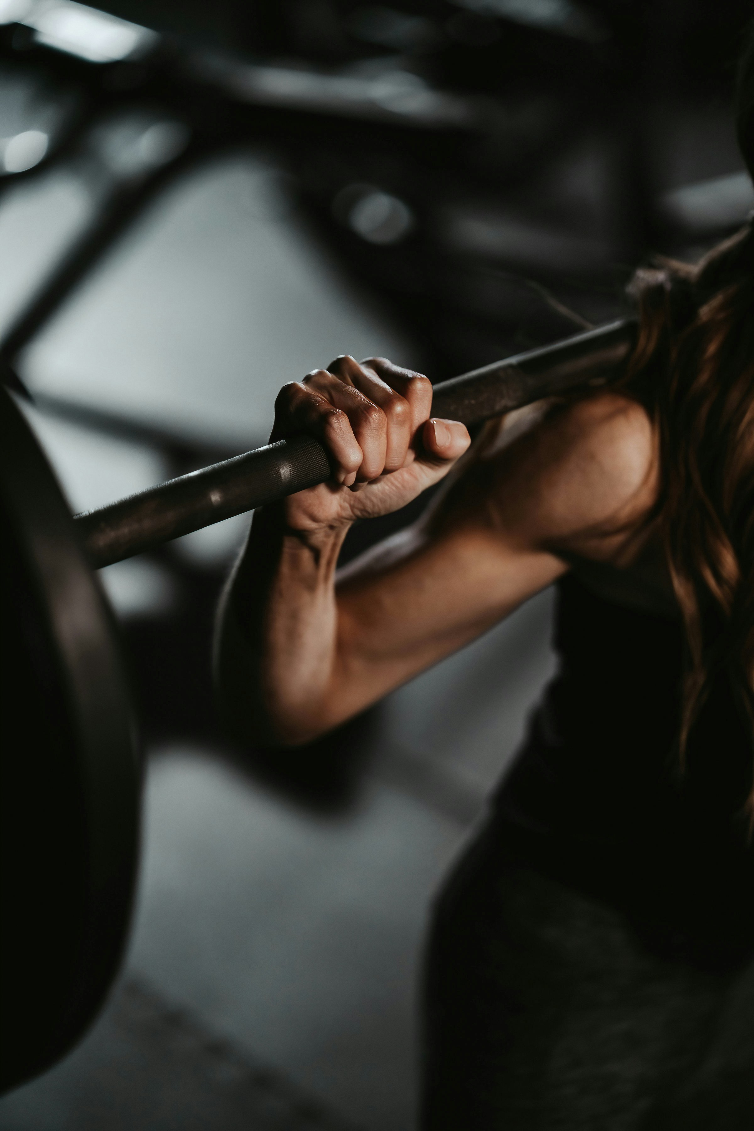 Person doing strength training